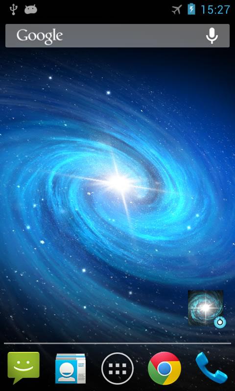 Android application Galaxy Light Pro Live Wallpaper screenshort