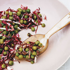 Radicchio with Spring Peas