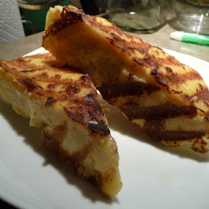 Pancetta and Cheese Grilled Polenta Wedges