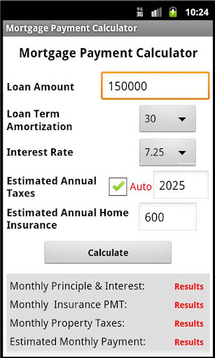 Simple Mortgage calculator