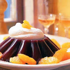 Blood Orange Jelly with Brandied Whipped Cream