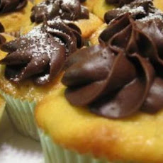 Orange Chocolate Chip Cupcakes with Chocolate Frosting