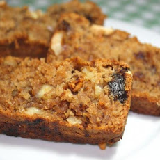 Eggless Date Apple & Walnut Cake