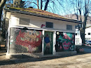 Graffiti Häusl Volksgarten