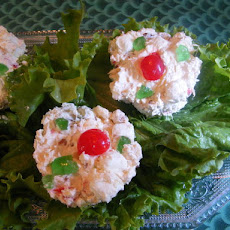 Christmas Frozen Cream Cheese Fruit Cups