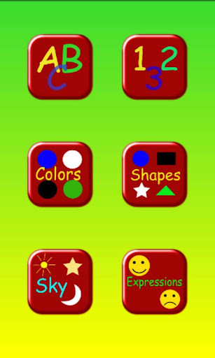 Kid abc number shape color sky