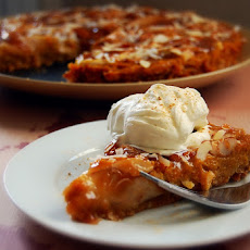 Kabocha-Satsuma Asian Pear Tart with Almond-Maple Caramel