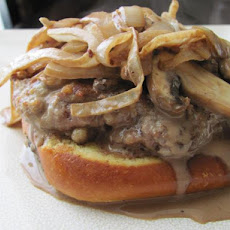 Italian Beef Patties with Balsamic Cream Sauce