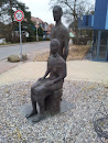 Skulptur Mann mit Frau