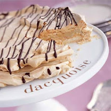Dacquoise with Mocha Sauce