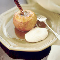 Baked Apples with Spiced Ricotta and Maple Syrup