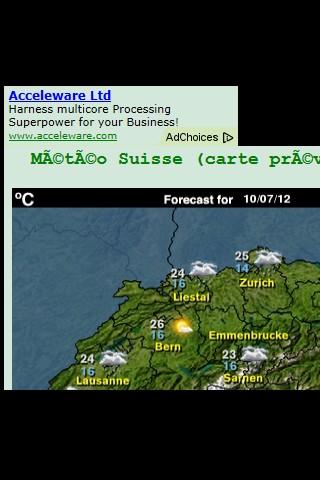 Météo App pour la Suisse