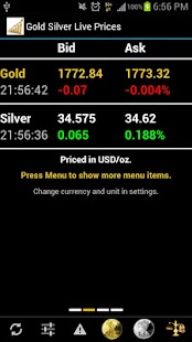 Gold Silver Prices License Key screenshot for Android