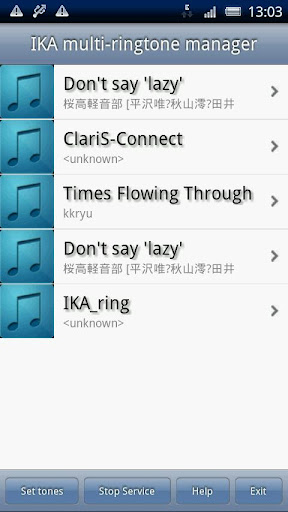 IKA multi-ringtone manager