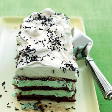 Chocolate Meringue and Mint Chip Ice Cream Cake