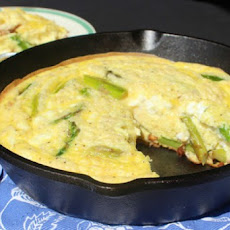 Ham, Asparagus and Goat Cheese Frittata