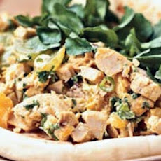 Curried Chicken Salad in Naan
