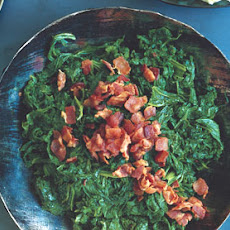 Mustard Greens with Chipotle and Bacon