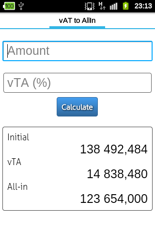 vTA Calculator