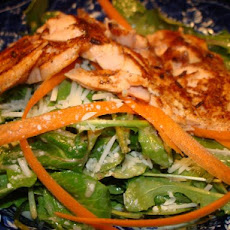 Salmon and Arugula Salad With Dijon Vinaigrette