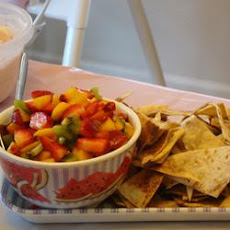 Fruit Salsa with Cinnamon Tortilla Chips