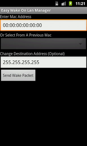 Easy Wake On LAN Manager