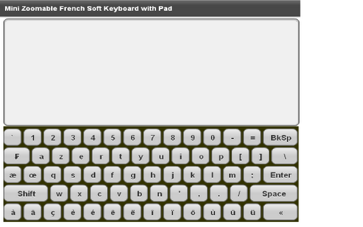 Mini French Keyboard Pad