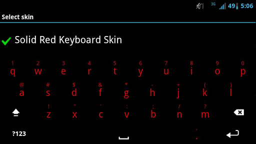 【免費個人化App】Solid Red Keyboard Skin-APP點子