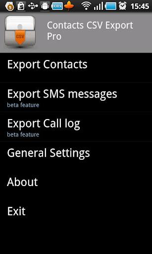 Contacts CSV Export Pro