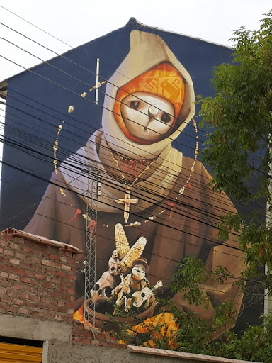 Creepy Monk Mural