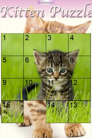 【免費解謎App】Kitten Slider Puzzle-APP點子