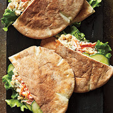 Mashed Chickpea Pitas