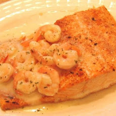 Salmon With Herb-Shrimp Sauce Ww