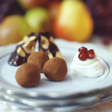 Meringue Petits Fours with Anise Cream and Pomegranate