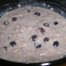 Oatmeal with Barley and Blueberries