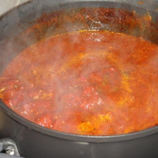 Crabzilla's Spicy Chunky Garlicky Spaghetti Sauce