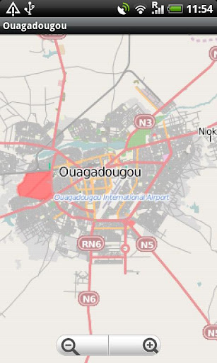 Ouagadougou Street Map