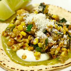 Charred Corn and Zucchini Tacos