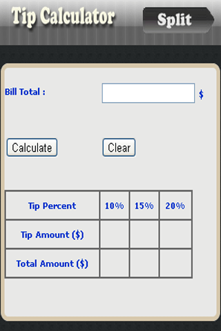 Quick Tip Calculator