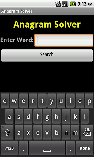 Anagram Solver
