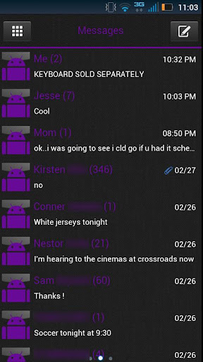 【免費個人化App】GO SMS Clean Purple Theme-APP點子