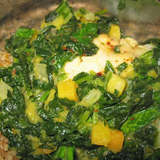 Chicken and Greens in Coconut Milk