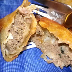 Beef Wonton Samosas