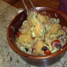 Refreshing Spaghetti Squash and Cucumber Salad