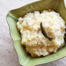 Mashed Potatoes with Brown Butter, Goat Cheese, and Sage