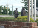 Three Men Statue