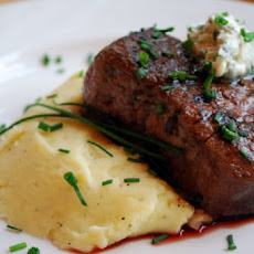 Porcini-Crusted Filet Mignon with Fresh Herb Butter