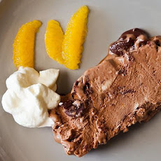 Bittersweet chocolate and orange semifreddo