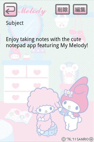 【免費工具App】SANRIO CHARACTERS Memo1-APP點子