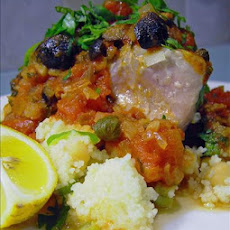 Fresh Tuna Steaks on a Bed of Couscous